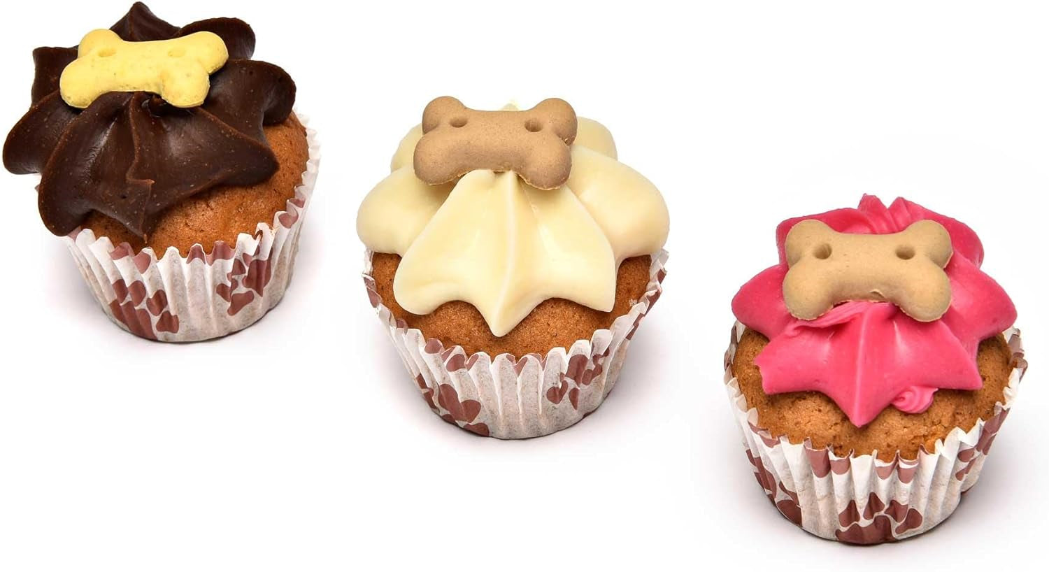 DOG TREATS Trio Mini Iced Woofin. Dog Birthday Cake for Dogs/Puppy. Small Cake