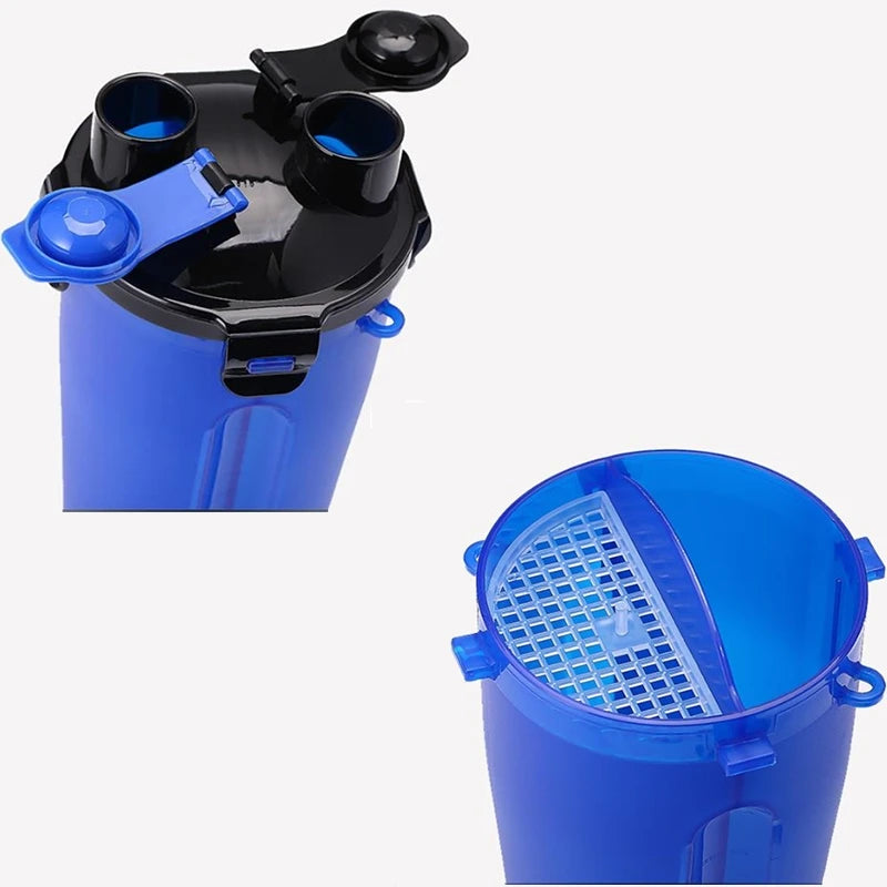 2 in 1 Pet Travel Water Bottle Foldable Dog Feed Bowl Drink Cup Food Container Silicone Outdoor Portable Dog Cat Feeder