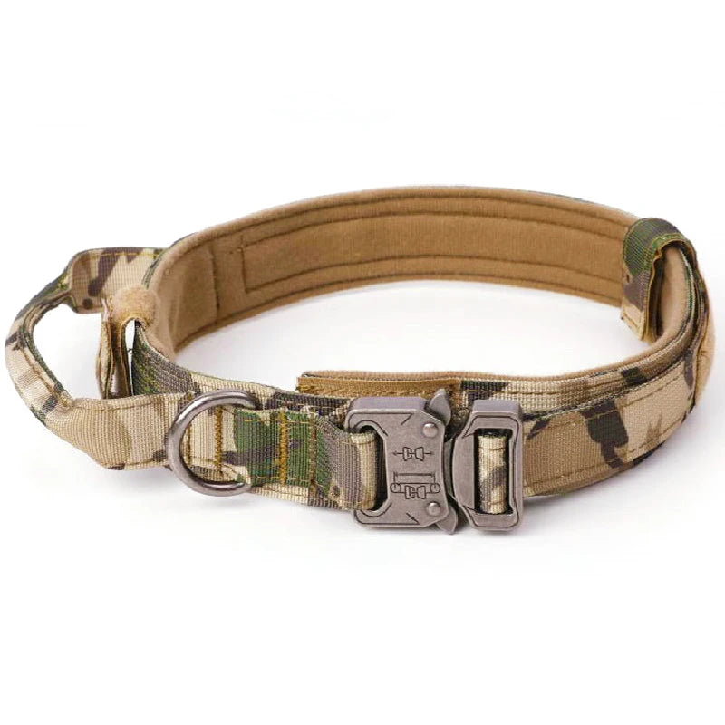 Dog Training Collar Adjustable Tactical Dog Collar and Leash Set Control Handle Pet Lead Collar for Small Big Dogs