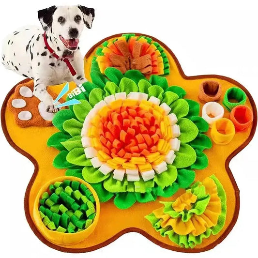 Sniff Mat for Dogs Multi-Functional Dog Feeding Mat Boredom Busters for Dogs with Pupsicles Dog Games and Treat Dispenser