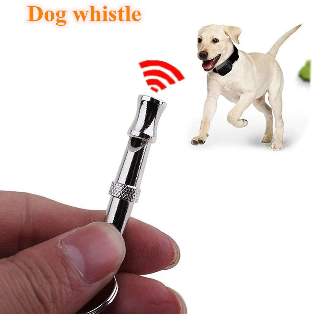 1Pcs Stainless Steel Ultrasonic Dog Conditioning Supplies anti Barking Adjustable Pitch to Control Professional Training Whistle