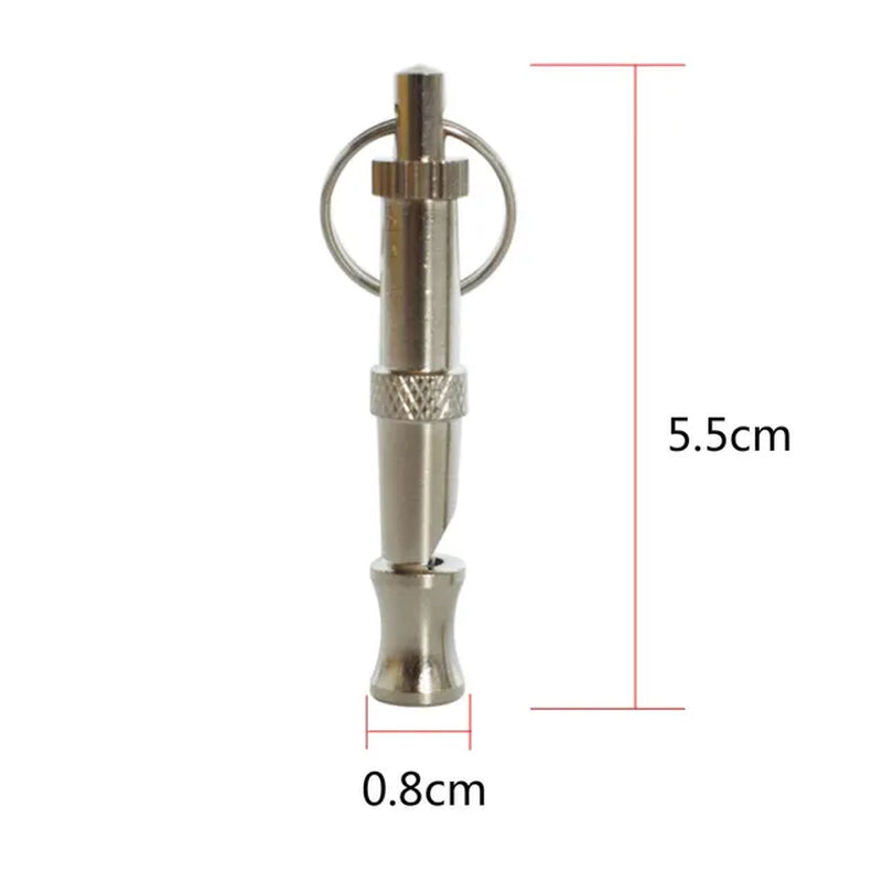 1Pcs Stainless Steel Ultrasonic Dog Conditioning Supplies anti Barking Adjustable Pitch to Control Professional Training Whistle