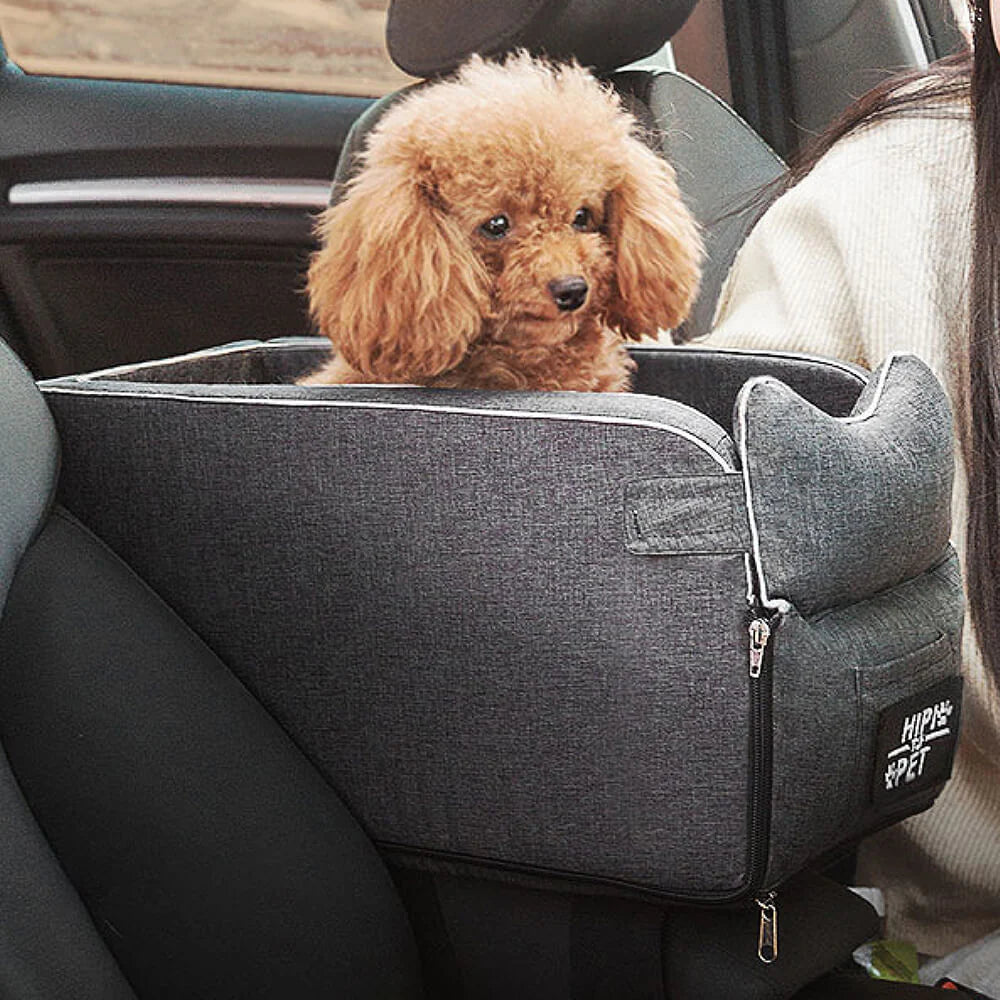 Doggy Carseat for Small Dogs or Cats - Middle Console Dog Seat, Dog Car Seat Console