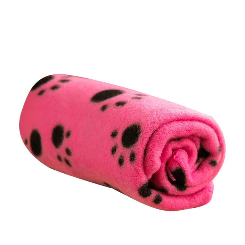 Print Paw Pet Dog Bed Dog Blankets Soft Fleece Cat Cushion Blanket Winter Warm Pet Cats Cover Blanket for All Dogs Mat P5