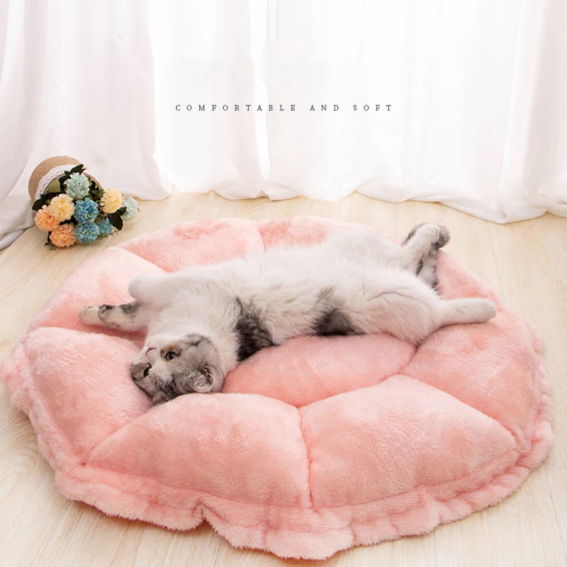 Cat Cushion Litter Mat Pink Niche Pour Chat Kitten for Small Dogs Comfy Calming Pet Plush Manta Perro Blanket for Dog Poodle